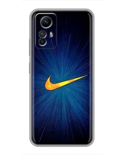 Чохол для Xiaomi Redmi Note 12s з картинкою «Синій пульс Nike» Чохол для Xiaomi Redmi Note 12s з картинкою «Синій пульс Nike»