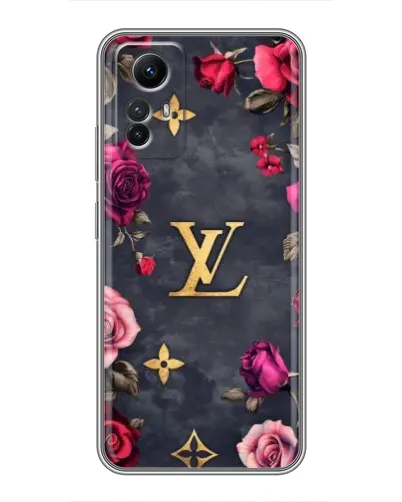 Чехол для Xiaomi Redmi Note 12s с картинкой «Цветочный Louis Vuitton»