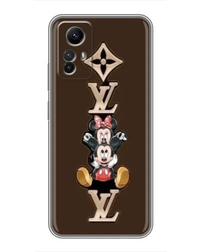 Чехол для Xiaomi Redmi Note 12s с картинкой «LV и Микки Маус»