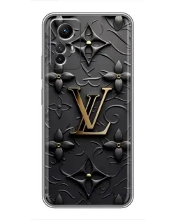 Чехол для Xiaomi Redmi Note 12s с картинкой «Кожаная текстура LV»