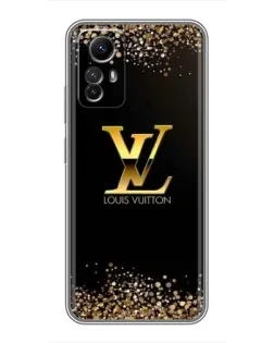 Чехол для Xiaomi Redmi Note 12s с картинкой «LV — золотые искры»