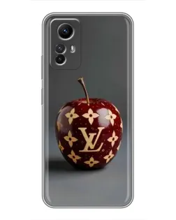 Чехол для Xiaomi Redmi Note 12s с картинкой «Красное яблоко LV»
