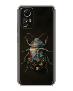 Чехол для Xiaomi Redmi Note 12s с картинкой «LV — мраморный принт»
