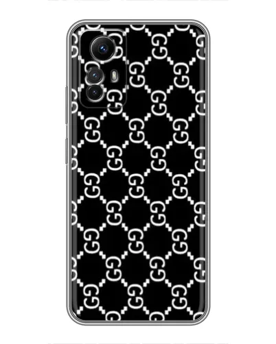 Чехол для Xiaomi Redmi Note 12s с картинкой «Gucci — сетчатый паттерн»