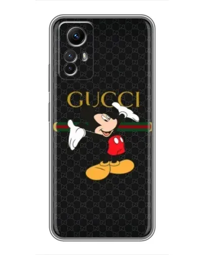 Чехол для Xiaomi Redmi Note 12s с картинкой «Микки Маус Gucci»