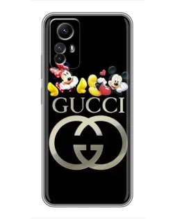 Чехол для Xiaomi Redmi Note 12s с картинкой «Gucci — герои Disney»
