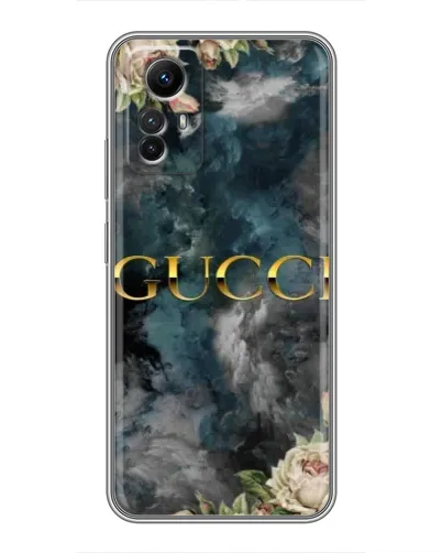 Чехол для Xiaomi Redmi Note 12s с картинкой «Абстрактные цветы Gucci»