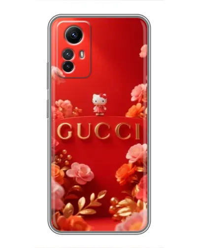 Чехол для Xiaomi Redmi Note 12s с картинкой «Gucci — золотой сад»
