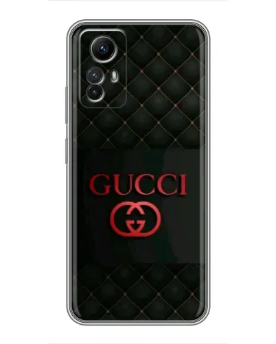 Чехол для Xiaomi Redmi Note 12s с картинкой «Gucci — стеганый черный»