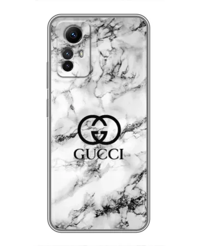 Чехол для Xiaomi Redmi Note 12s с картинкой «Gucci — мраморный шик»