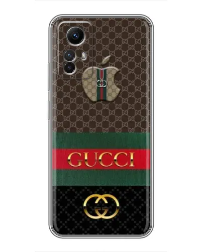 Чехол для Xiaomi Redmi Note 12s с картинкой «Gucci — брендированный десерт»