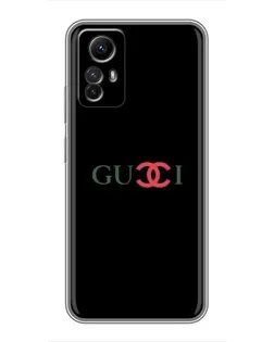 Чехол для Xiaomi Redmi Note 12s с картинкой «Gucci — красный градиент»