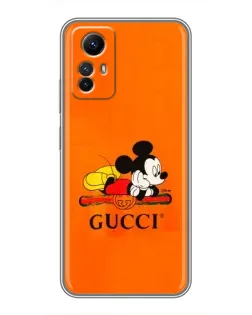 Чохол для Xiaomi Redmi Note 12s з картинкою «Міккі Маус Gucci — помаранч» Чохол для Xiaomi Redmi Note 12s з картинкою «Міккі Маус Gucci — помаранч»