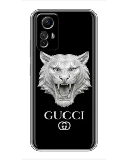 Чохол для Xiaomi Redmi Note 12s з картинкою «Gucci — срібний лев» Чохол для Xiaomi Redmi Note 12s з картинкою «Gucci — срібний лев»