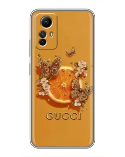 Чохол для Xiaomi Redmi Note 12s з картинкою «Gucci — золоті метелики» Чохол для Xiaomi Redmi Note 12s з картинкою «Gucci — золоті метелики»
