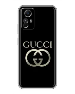 Чохол для Xiaomi Redmi Note 12s з картинкою «Gucci — золото на чорному» Чохол для Xiaomi Redmi Note 12s з картинкою «Gucci — золото на чорному»