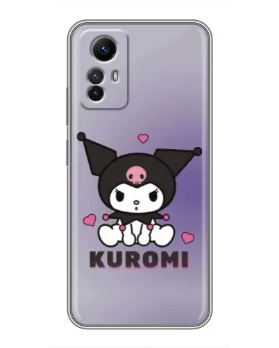 Чехол для Xiaomi Redmi Note 12s с картинкой «Kuromi — фиолетовый арт»