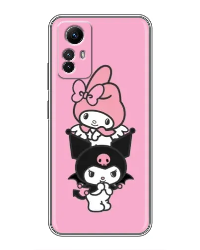 Чехол для Xiaomi Redmi Note 12s с картинкой «My Melody и Kuromi»