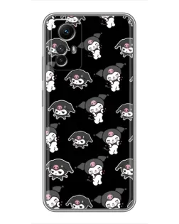 Чохол для Xiaomi Redmi Note 12s з картинкою «Чорний паттерн Kuromi» Чохол для Xiaomi Redmi Note 12s з картинкою «Чорний паттерн Kuromi»