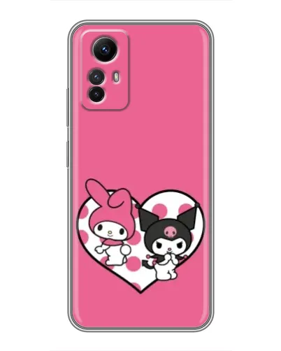Чехол для Xiaomi Redmi Note 12s с картинкой «Kuromi и My Melody»