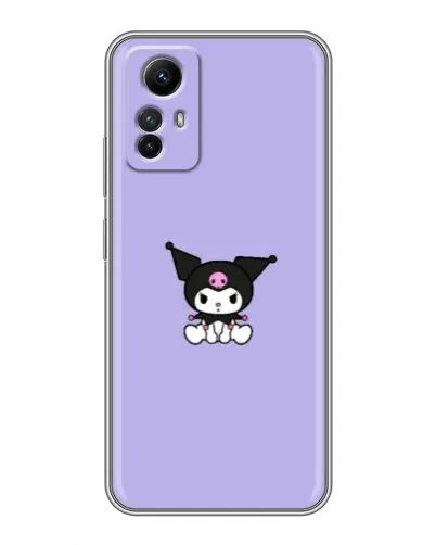 Чехол для Xiaomi Redmi Note 12s с картинкой «Kuromi — фиолетовый минимализм»