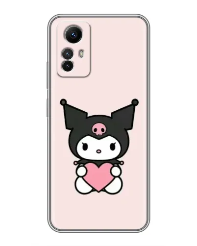 Чехол для Xiaomi Redmi Note 12s с картинкой «Kuromi и сердце»