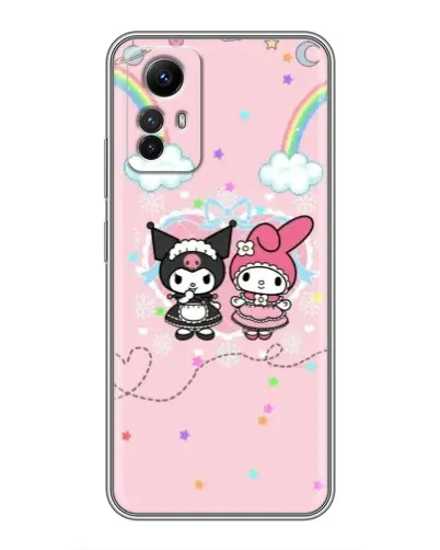 Чехол для Xiaomi Redmi Note 12s с картинкой «My Melody и Kuromi»