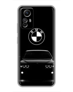 Чехол для Xiaomi Redmi Note 12s с картинкой «BMW — взгляд из темноты»