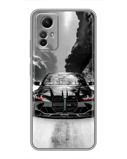 Чехол для Xiaomi Redmi Note 12s с картинкой «BMW — акварельный дрифт»