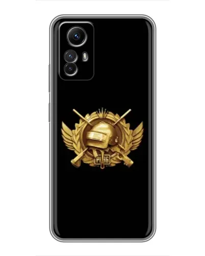 Чехол для Xiaomi Redmi Note 12s с картинкой «PUBG — оранжевый градиент»