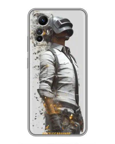 Чехол для Xiaomi Redmi Note 12s с картинкой «PUBG — боец в пыли»
