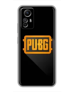 Чехол для Xiaomi Redmi Note 12s с картинкой «PUBG — рамка лого»