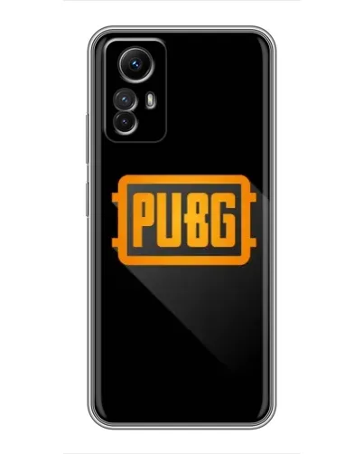 Чехол для Xiaomi Redmi Note 12s с картинкой «PUBG — рамка лого»