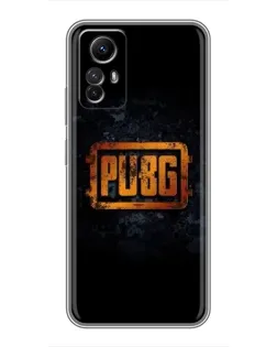 Чехол для Xiaomi Redmi Note 12s с картинкой «PUBG — золотой логотип»