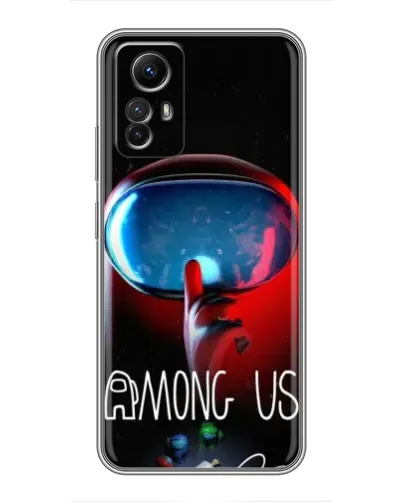 Чехол для Xiaomi Redmi Note 12s с картинкой «Красный импостер — макро» Чехол для Xiaomi Redmi Note 12s с картинкой «Красный импостер — макро»