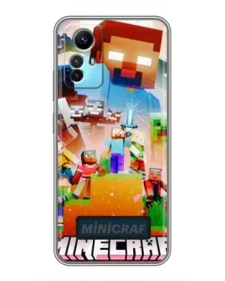 Чохол для Xiaomi Redmi Note 12s з картинкою «Minecraft герої гри» Чохол для Xiaomi Redmi Note 12s з картинкою «Minecraft герої гри»