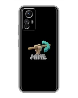 Чехол для Xiaomi Redmi Note 12s с картинкой «Алмазная кирка»