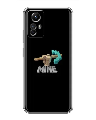 Чехол для Xiaomi Redmi Note 12s с картинкой «Алмазная кирка»
