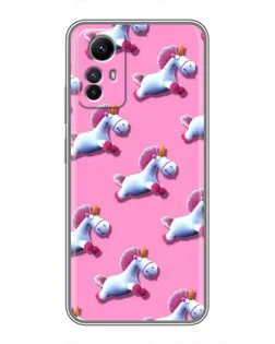 Чехол для Xiaomi Redmi Note 12s с картинкой «Единороги на розовом» Чехол для Xiaomi Redmi Note 12s с картинкой «Единороги на розовом»