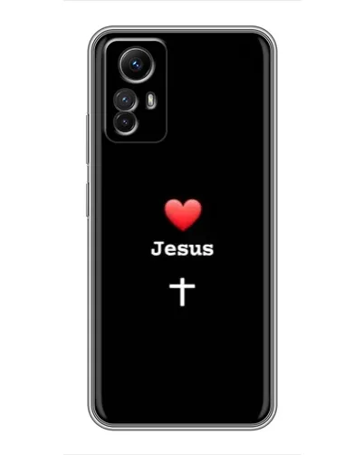 Чехол для Xiaomi Redmi Note 12s с картинкой «Сердце - Jesus» Чехол для Xiaomi Redmi Note 12s с картинкой «Сердце - Jesus»