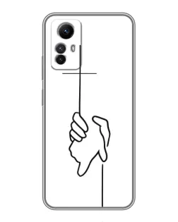 Чехол для Xiaomi Redmi Note 12s с картинкой «Рука держит»