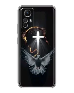 Чехол для Xiaomi Redmi Note 12s с картинкой «Голубь и Свет»
