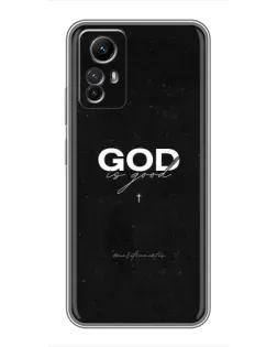 Чехол для Xiaomi Redmi Note 12s с картинкой «GOD — Бог над всем»
