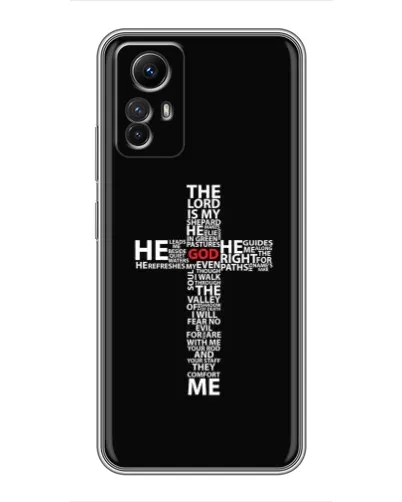 Чохол для Xiaomi Redmi Note 12s з картинкою «Текстовий хрест» Чохол для Xiaomi Redmi Note 12s з картинкою «Текстовий хрест»