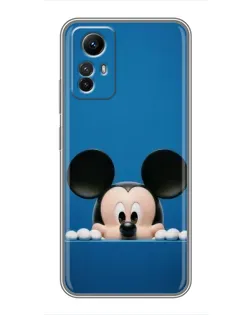 Чехол для Xiaomi Redmi Note 12s с картинкой «Микки выглядывает»