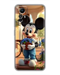 Чехол для Xiaomi Redmi Note 12s с картинкой «Микки садовод»