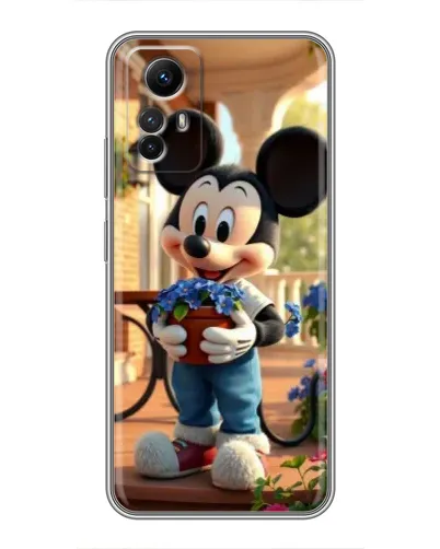 Чехол для Xiaomi Redmi Note 12s с картинкой «Микки садовод»