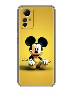 Чехол для Xiaomi Redmi Note 12s с картинкой «Микки на желтом»