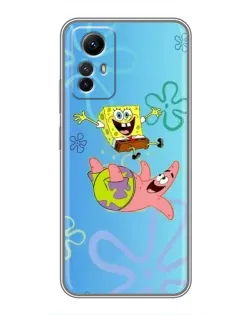 Чехол для Xiaomi Redmi Note 12s с картинкой «Спанч Боб и Патрик»