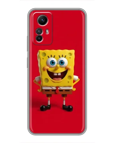 Чехол для Xiaomi Redmi Note 12s с картинкой «Спанч Боб на красном» Чехол для Xiaomi Redmi Note 12s с картинкой «Спанч Боб на красном»